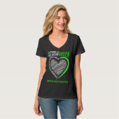 Liefde Hope Awareness We Draag Green Cerebral Pals T-shirt (Voorkant volledig)