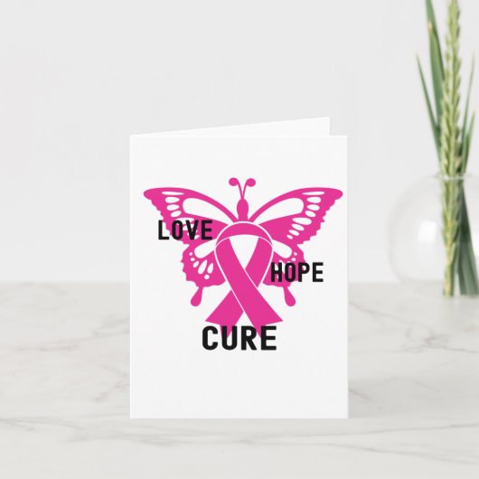 Liefde Hope Cure, Bewustzijn van borstkanker Kaart (Voorkant)