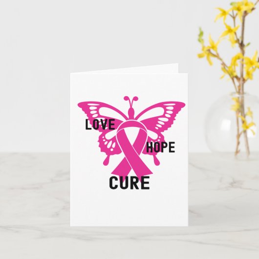 Liefde Hope Cure, Bewustzijn van borstkanker Kaart (Gele Bloem)