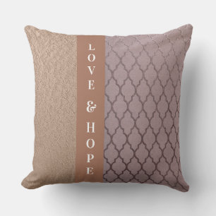 Liefde & Hope Roos Damask/Gold Shimmery Pillow Kussen
