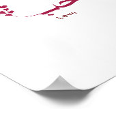 Liefde - Houb - ح ب in Arabische kalligrafie Poster (Hoek)
