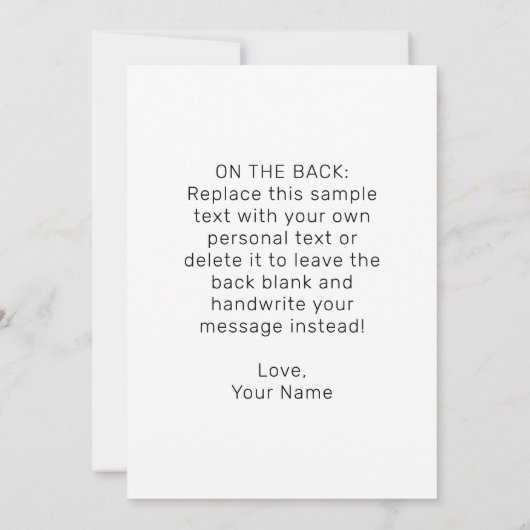 Liefde | Houb Arab Typografie Kaart (Achterkant)