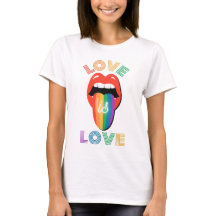 Liefde houdt van Cute Lips LGBTQ Pride Month