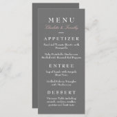 Liefde & Huwelijk Modern Wedding Menu (Voorkant / Achterkant)