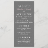 Liefde & Huwelijk Modern Wedding Menu (Voorkant)