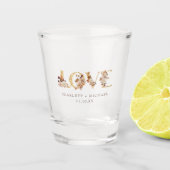 Liefde Huwelijk Shot Glas (Voorkant)