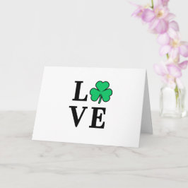 LIEFDE Ierland Klaver Shamrock Minimaal Alles Doel Kaart