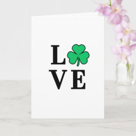 LIEFDE Ierland Klaver Shamrock Minimaal Alles Kaart