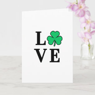 LIEFDE Ierland Klaver Shamrock Minimaal Alles Kaart