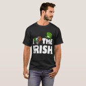 Liefde Ierse stpatricksday shamrock T-shirt (Voorkant volledig)