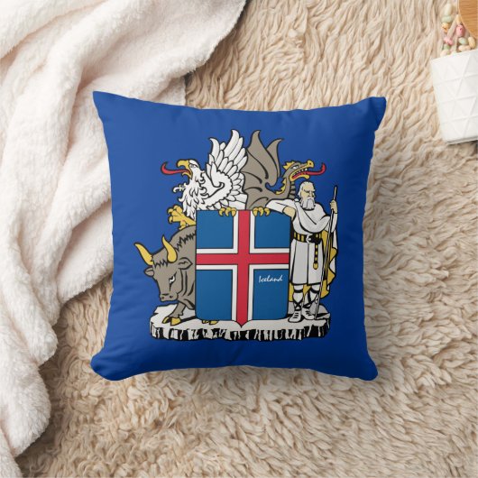 Liefde IJsland en IJslandse vlag, embleem/feestdag Kussen (Deken)