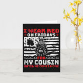 Liefde Ik Draag Op Vrijdag Rode Voor Mijn Neef Tot Kaart (Gele Bloem)