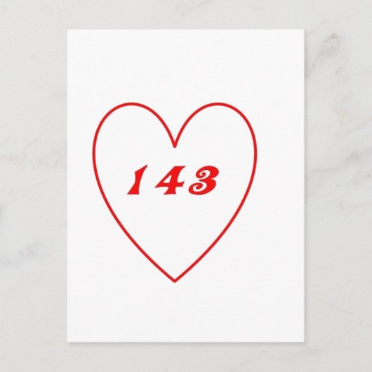 Liefde, ik hou van je briefkaart (Voorkant)