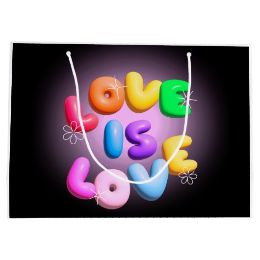 Liefde in 3D Groot Cadeauzakje (Achterkant)