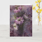 Liefde-in-a-mist Kaart (Gele Bloem)