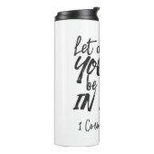 Liefde in actie - 1 Korintiërs 16:14 Inspirerend Thermosbeker (Gedraaid links)