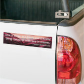 Liefde in actie bumpersticker (Op Truck)