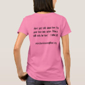Liefde in actie - Zwart afdrukken T-shirt (Achterkant)