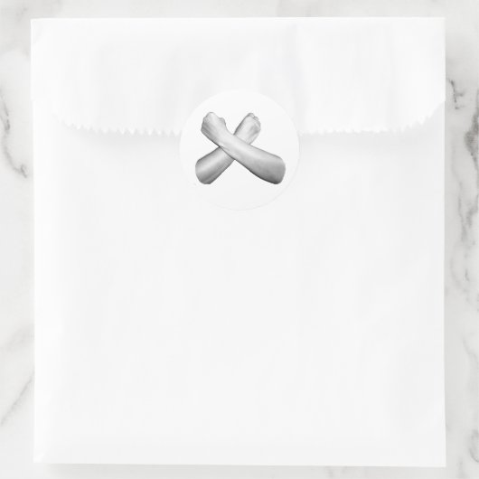 Liefde in ASL Ronde Sticker (Tas)