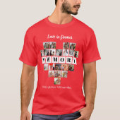 Liefde in Beeld Hart 20 Foto Collage Romantisch T-shirt (Voorkant)