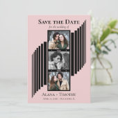 Liefde in Beeld Moderne Foto Save the Date (Staand voorkant)