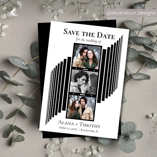 Liefde in Beelden Moderne Foto Save the Date