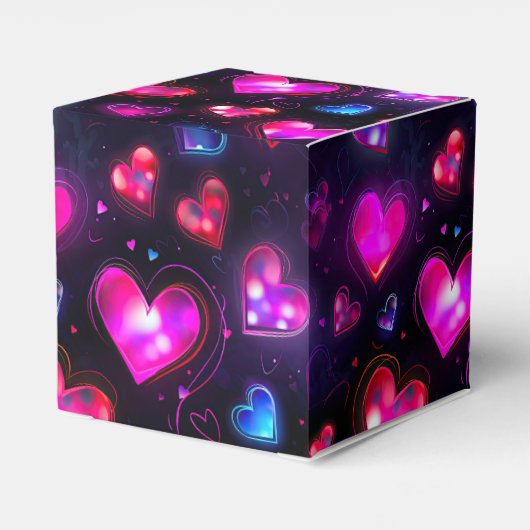 Liefde in beweging: Valentijnsdag Hearts Bedankdoosjes (Achterkant)