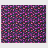 Liefde in beweging: Valentijnsdag Hearts Cadeaupapier (Vlak)