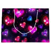 Liefde in beweging: Valentijnsdag Hearts Groot Cadeauzakje (Voorkant)