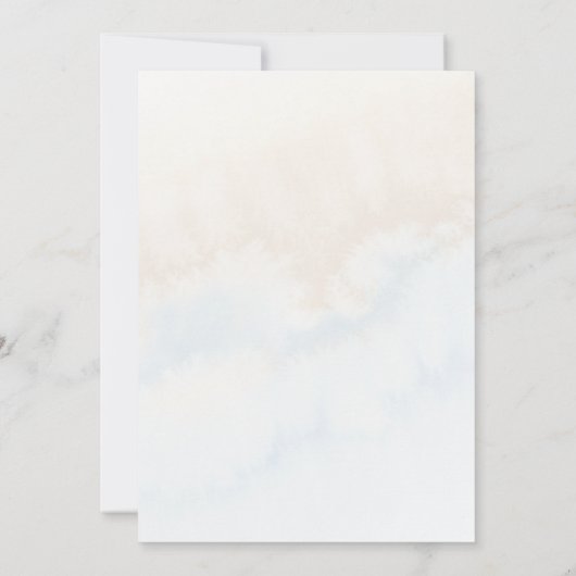 Liefde in Bloei Blauwe Rozen Bruidsfeestje Kaart (Achterkant)