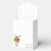 Liefde in bloei bloemenbruiloft bedankdoosjes (Geopend)