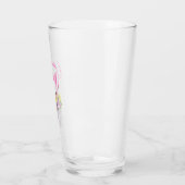 Liefde in bloei bloemenbruiloft glas (Links)
