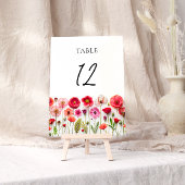 Liefde in bloei bloemenbruiloft kaart