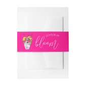 Liefde in bloei bloemenbruiloft uitnodigingen wikkel (Voorkant Voorbeeld)