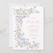 Liefde in bloei bloemig roze Paarse Vrijgezellenfe Kaart (Achterkant)