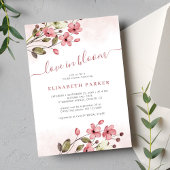 Liefde in bloei bloemig vrijgezellenfeest kaart