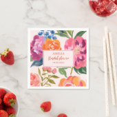 Liefde in bloei bloemig Vrijgezellenfeest Tafeldec Servet (Insitu)