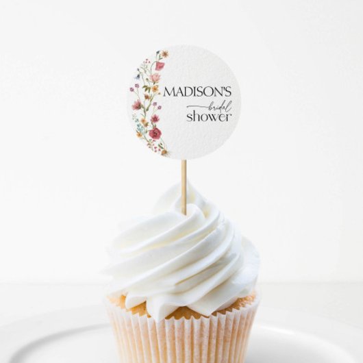 Liefde in Bloei, Bruidsboeket Bruiloftsshower Ronde Sticker