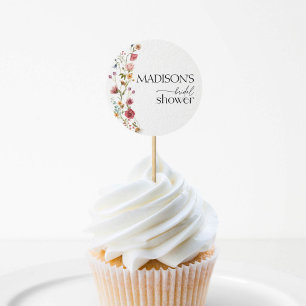 Liefde in Bloei, Bruiloft met Wilde Bloemen Ronde Sticker