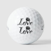 Liefde in bloei: een creatieve belettering golfballen (Voorkant)