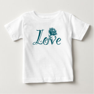 Liefde in bloei: Elegante typografie met een roos