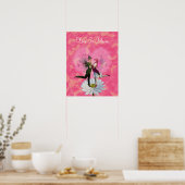 Liefde in bloei Feeën dansen Poster (Keuken)