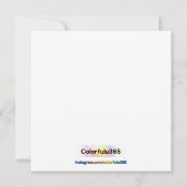 Liefde in bloei - Groene Plant kalligrafie Kaart (Achterkant)