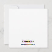 Liefde in bloei - Hydrangea Flower Lijst Kalligraf Kaart (Achterkant)