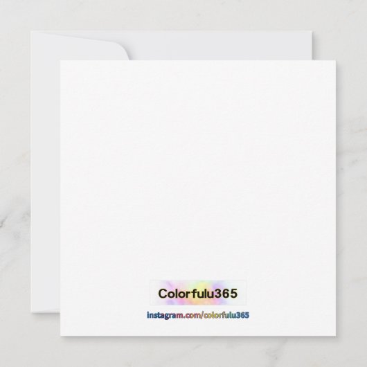 Liefde in bloei - Hydrangea Flower Lijst Kalligraf Kaart (Achterkant)