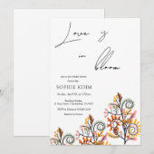 Liefde in bloei Kleurrijke tak Vrijgezellenfeest Kaart (Voorkant / Achterkant)