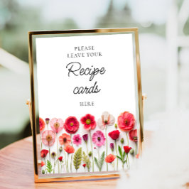 Liefde in bloei Laat je recept Kaart hier Poster