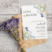 Liefde in Bloei Lente Bruidsfeest Wilde Bloemen Kaart