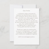 Liefde in bloei lente zomer bruidsmeisjesfeest bedankkaart (Achterkant)