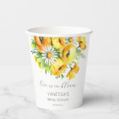 Liefde in bloei lente zomer vrijgezellenfeest sjab papieren bekers (Voorkant)